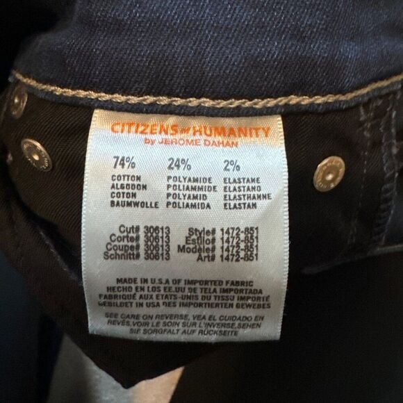 Citizens Of Humanity Womens Bootcut Jeans Size 28 Cotton & Polyamide Blend - Picture 2 of 5